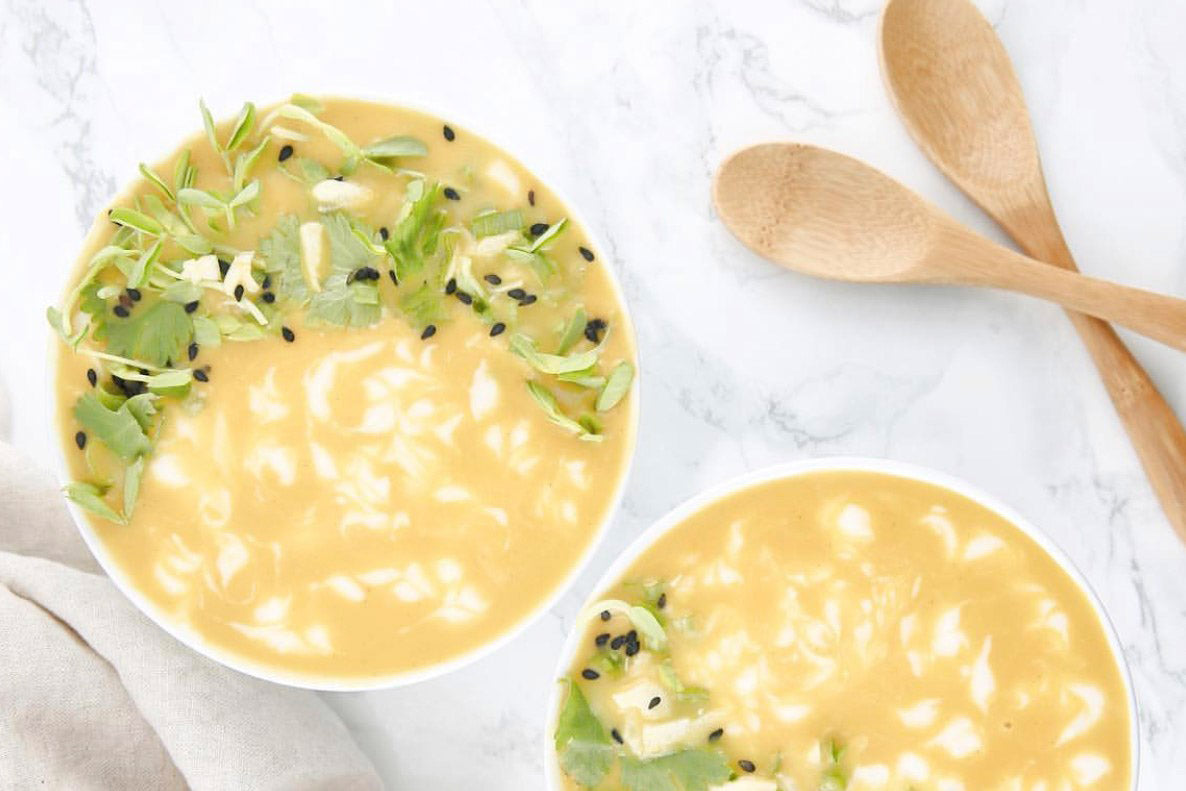 Carrot Pumpkin Coconut Soup