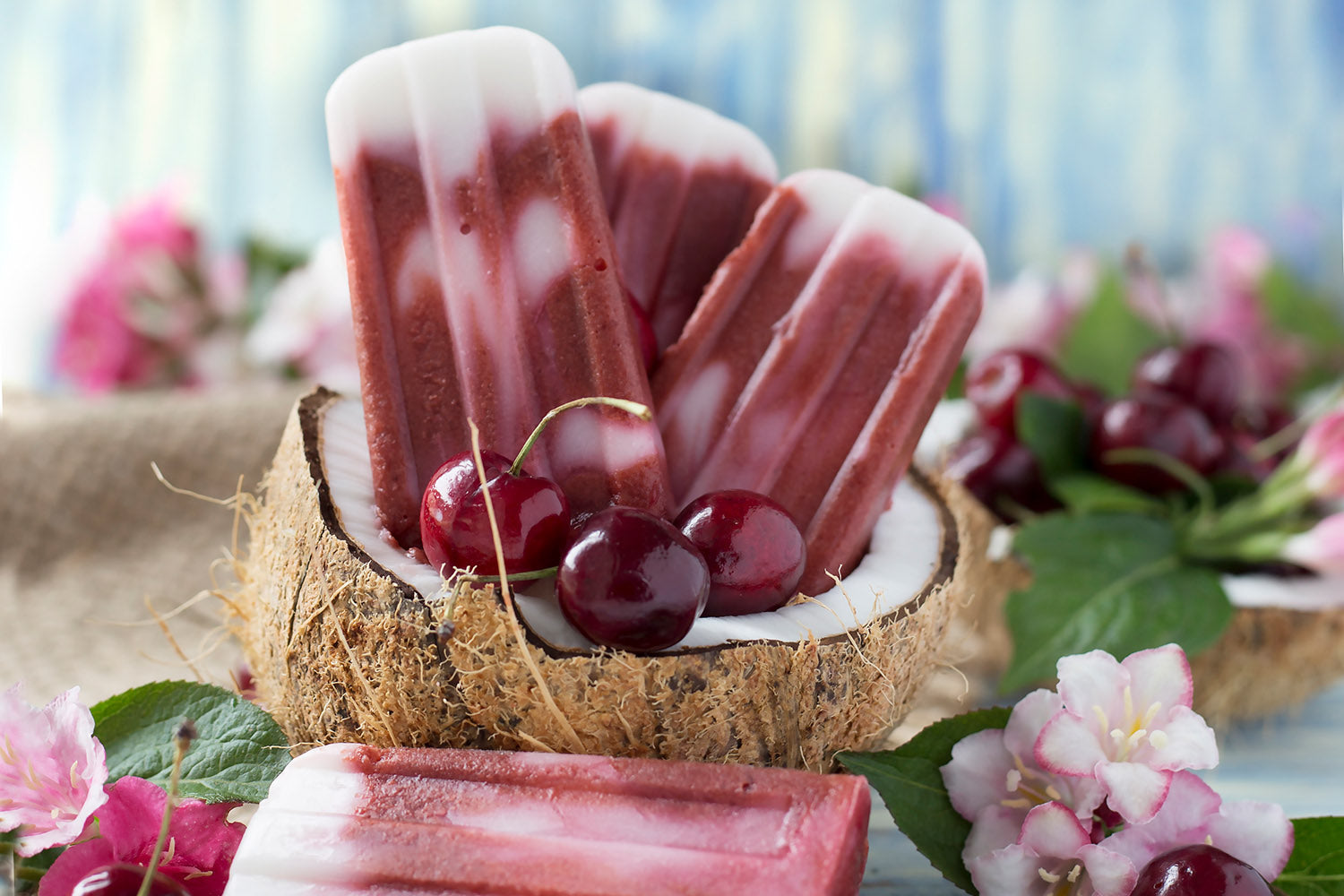 Cherry Coconut Popsicle