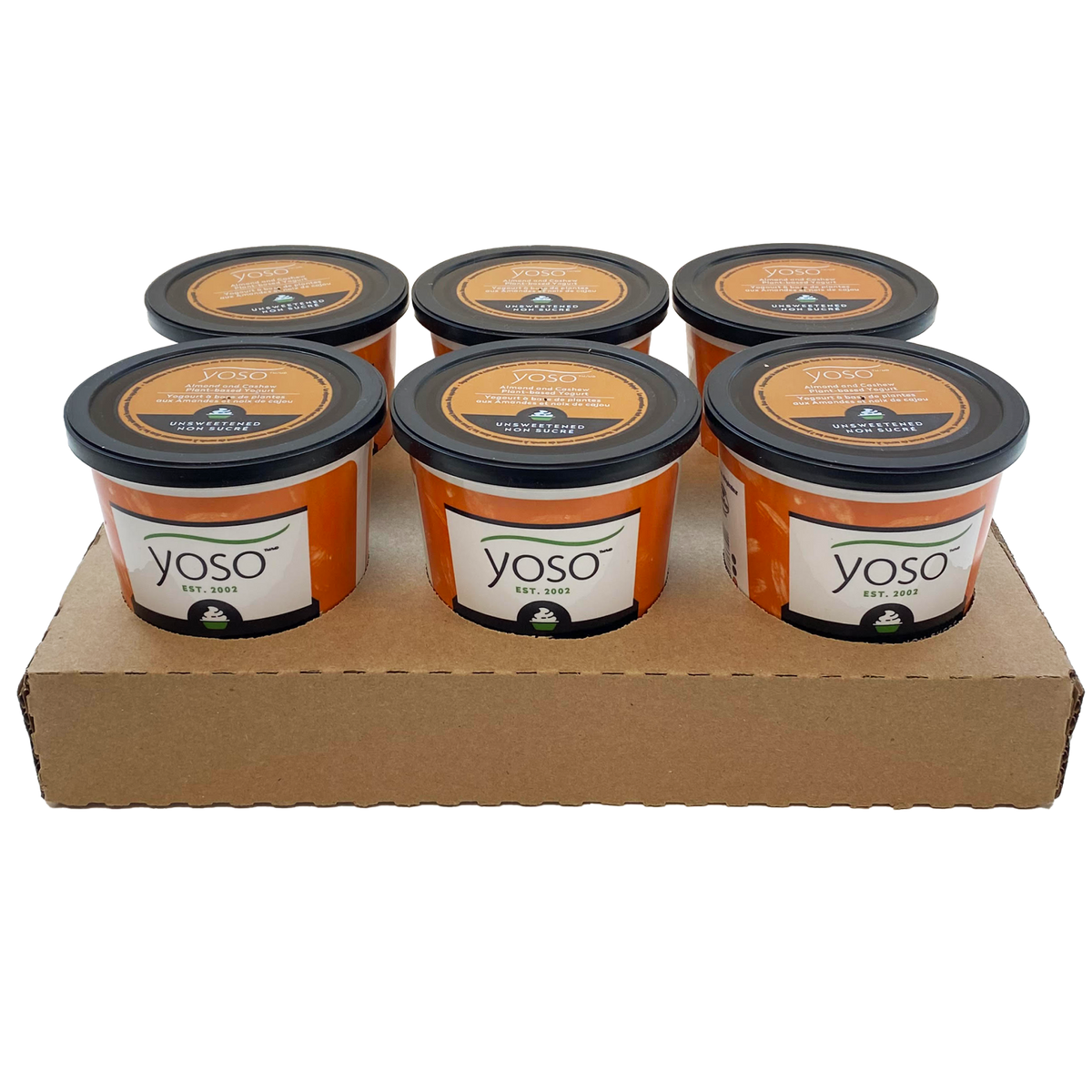 Almond & Cashew Plant-Based Yogurt Case - Plain Unsweetened 440g