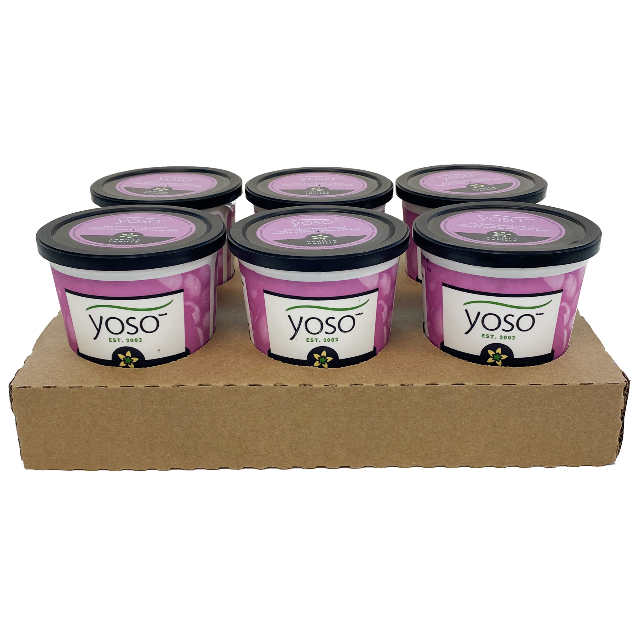 Soy Plant-Based Yogurt Case | Vanilla 440g | YOSO Ontario