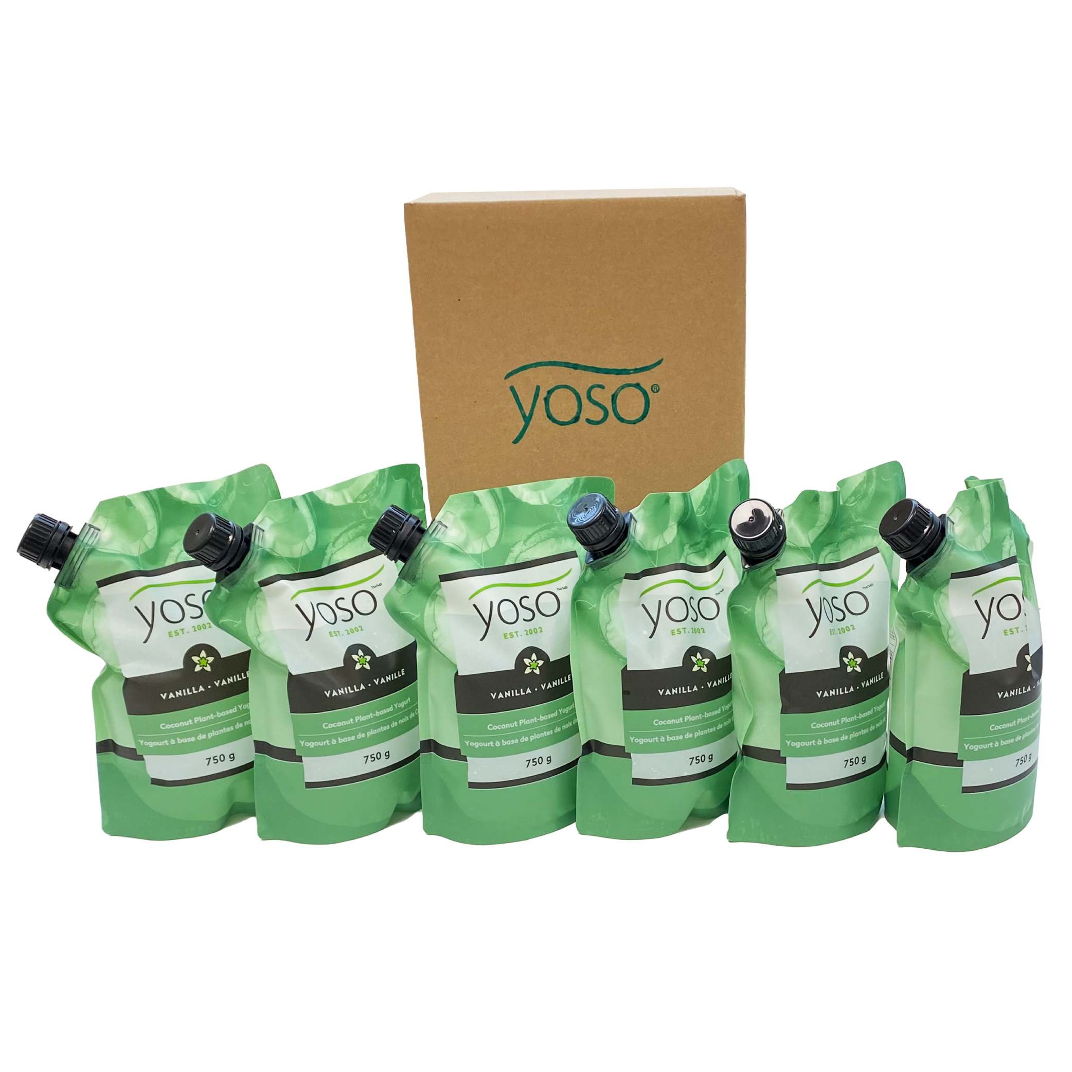 Coconut Plant-Based Yogurt Case | Vanilla 750g | YOSO
