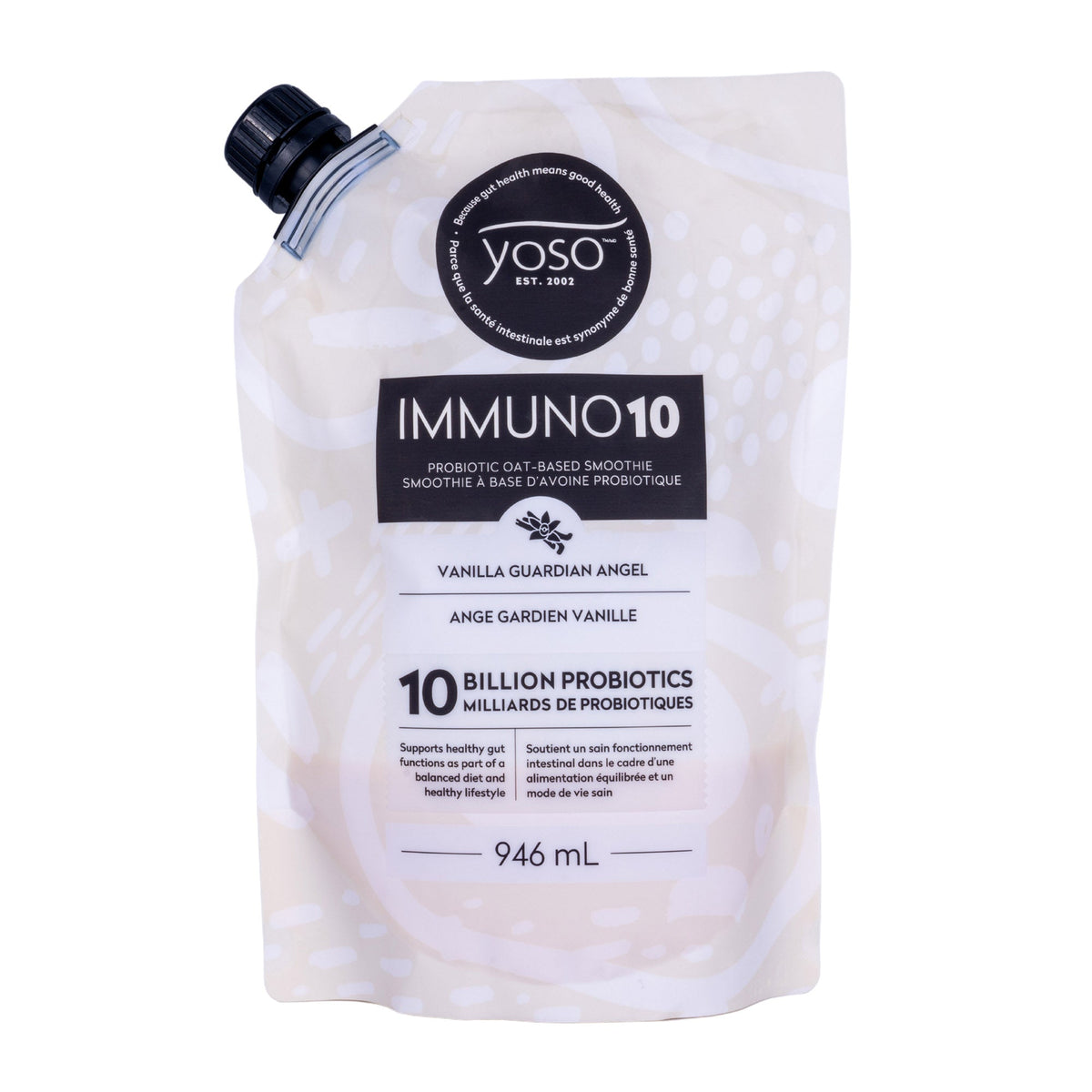 IMMUNO10 Probiotic Oat-Based Smoothie Case - Vanilla 946g