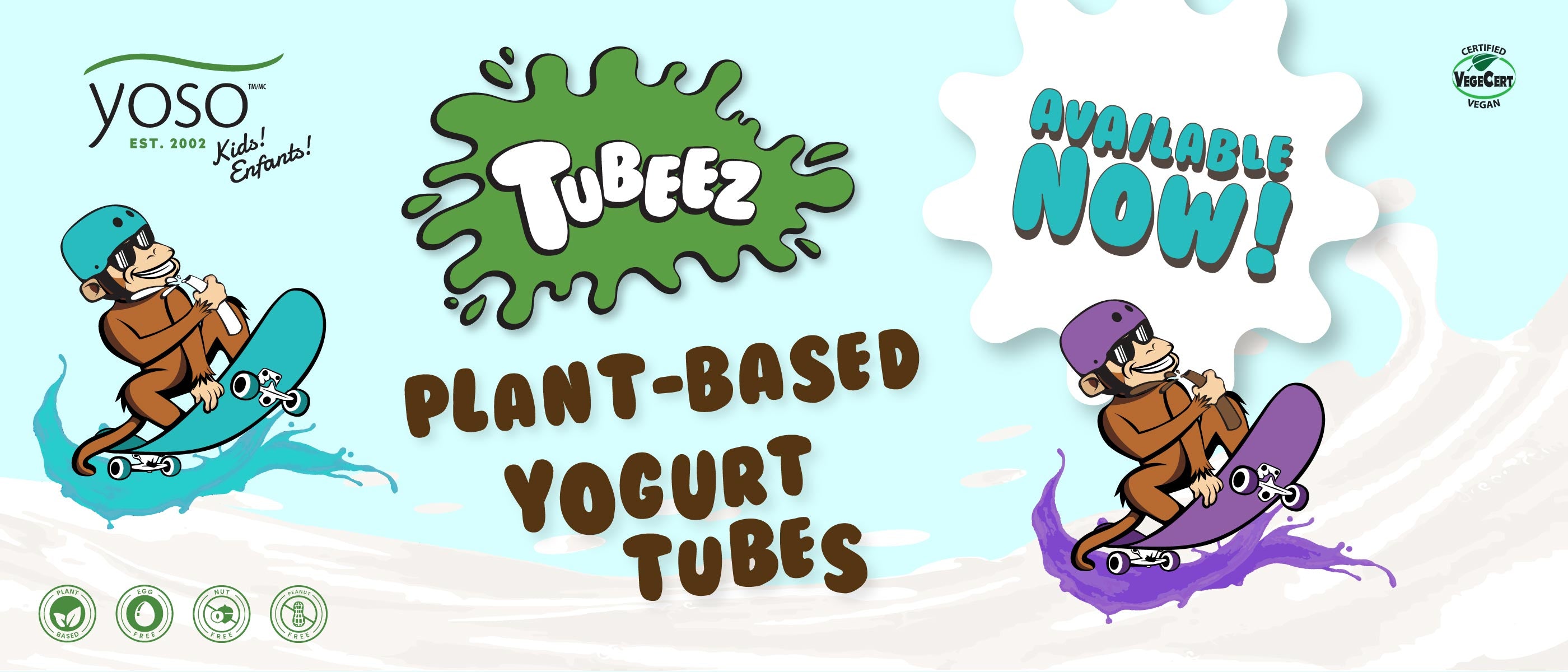 YOSO Tubeez Plant Based Yogurt Tubes 45g x 8 Promotion