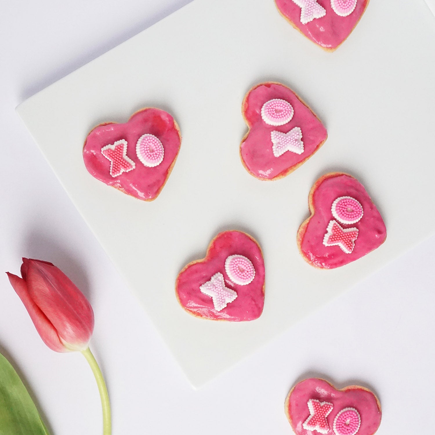 Beeting heart cookies