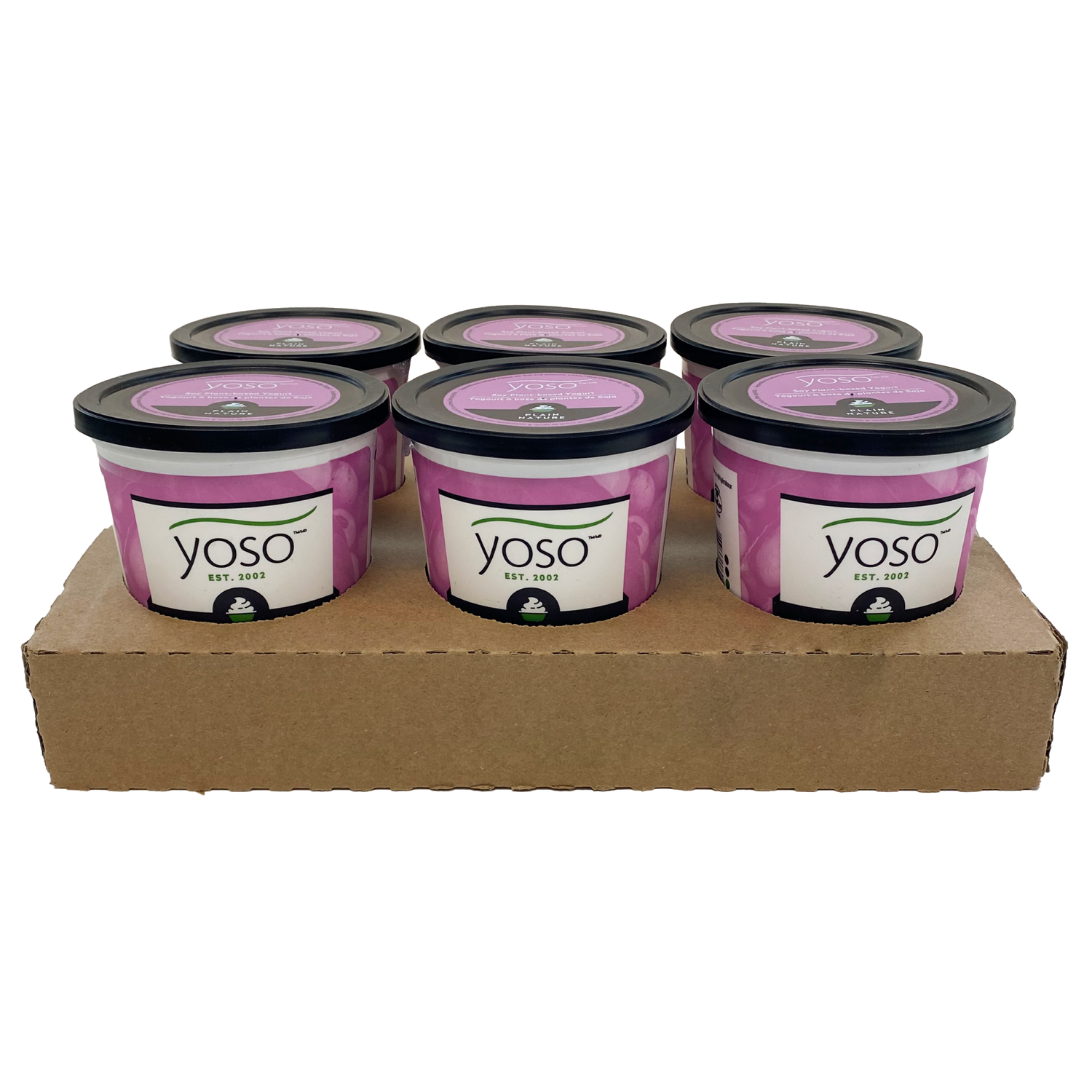Soy PlantBased Yogurt Case Plain 440g YOSO Ontario