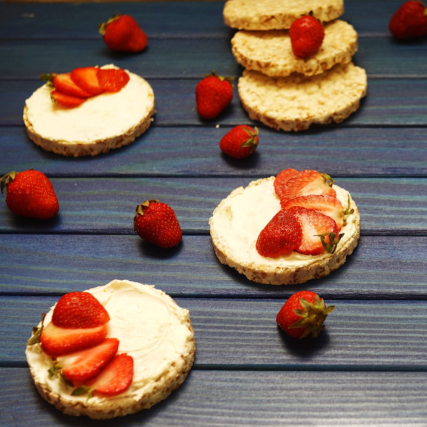 Watermelon and rice cake toast