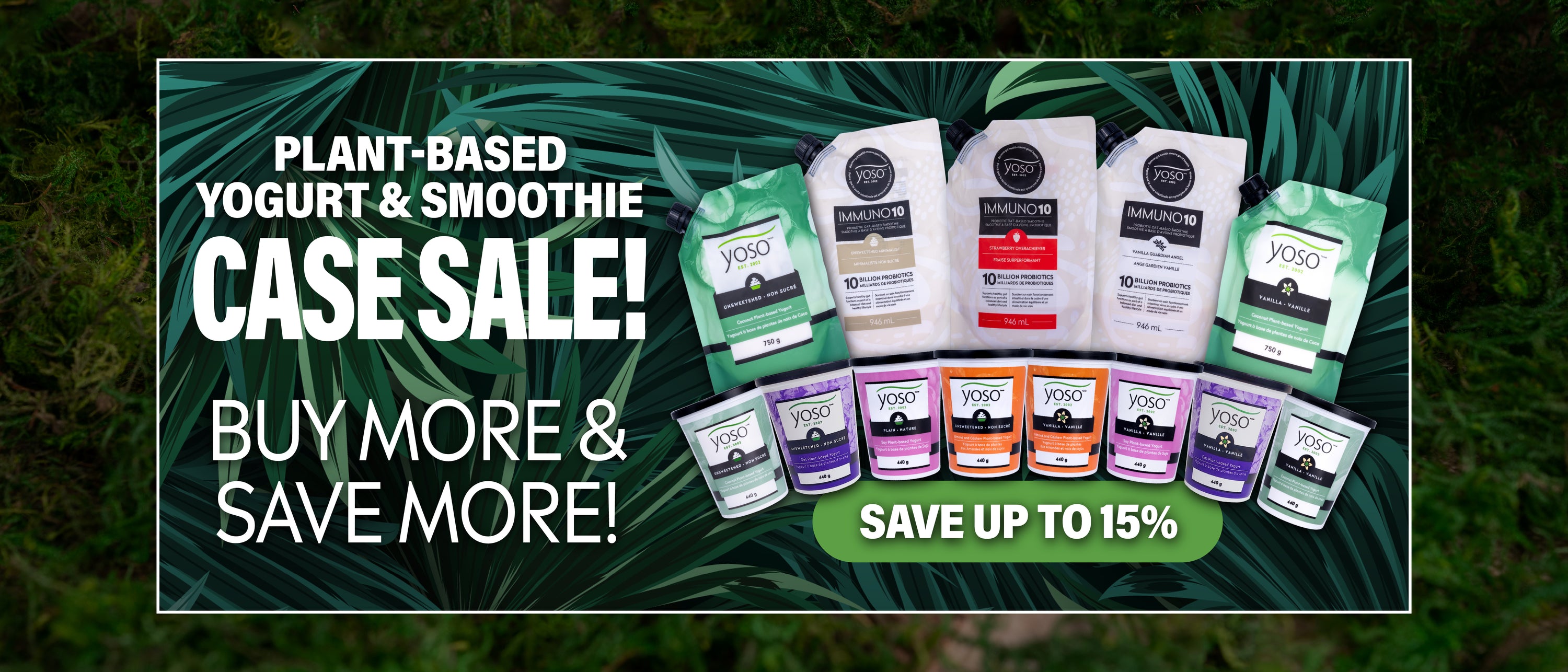 Plant-based yogurt & smoothie sale