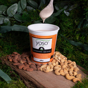Almond & Cashew Plant-Based Yogurt -  Plain Unsweetened 440g