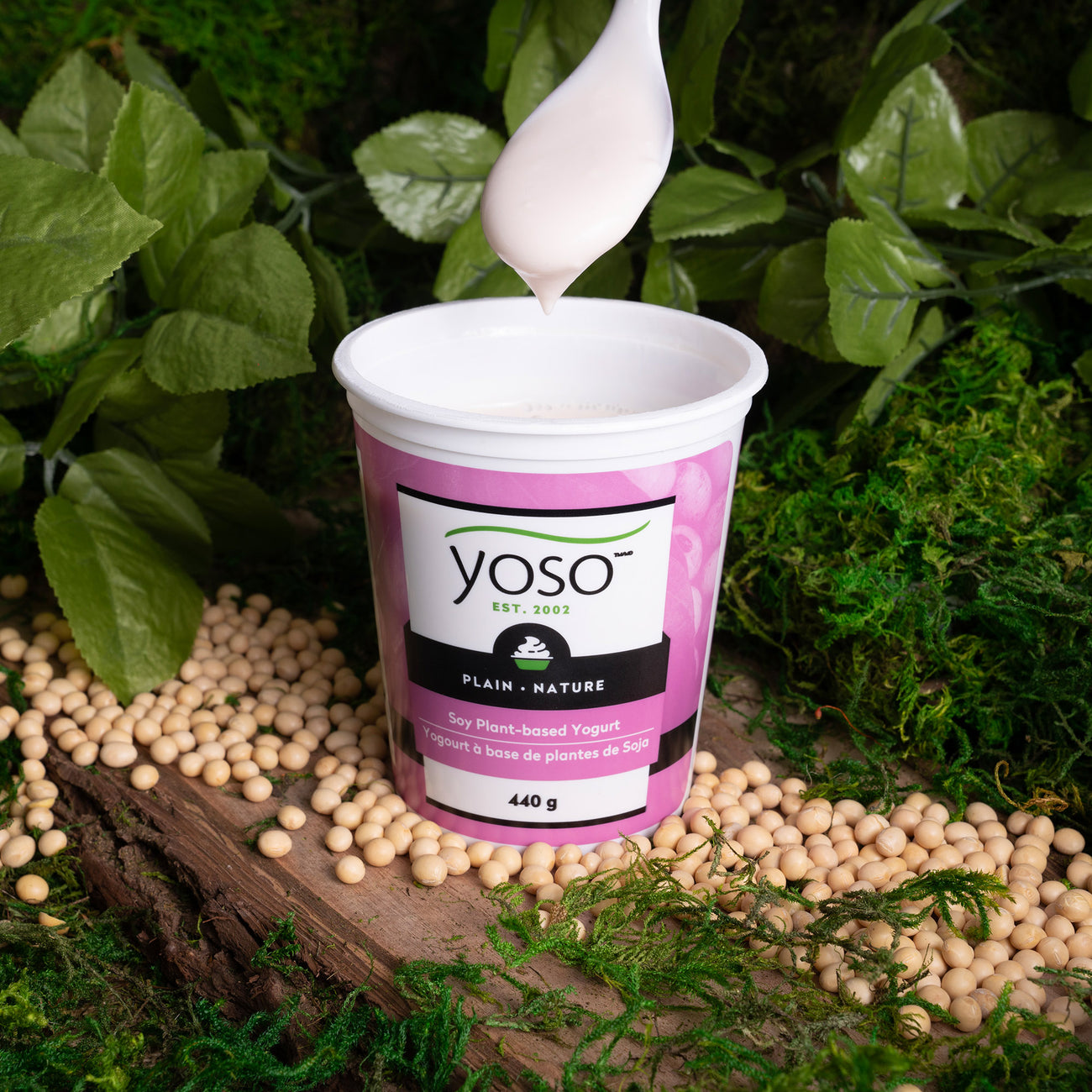 Soy PlantBased Yogurt Plain 440g YOSO Ontario